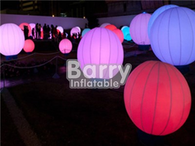 Amazing inflatable led balloon with stand/ led light ball for decoration BY-AD-010